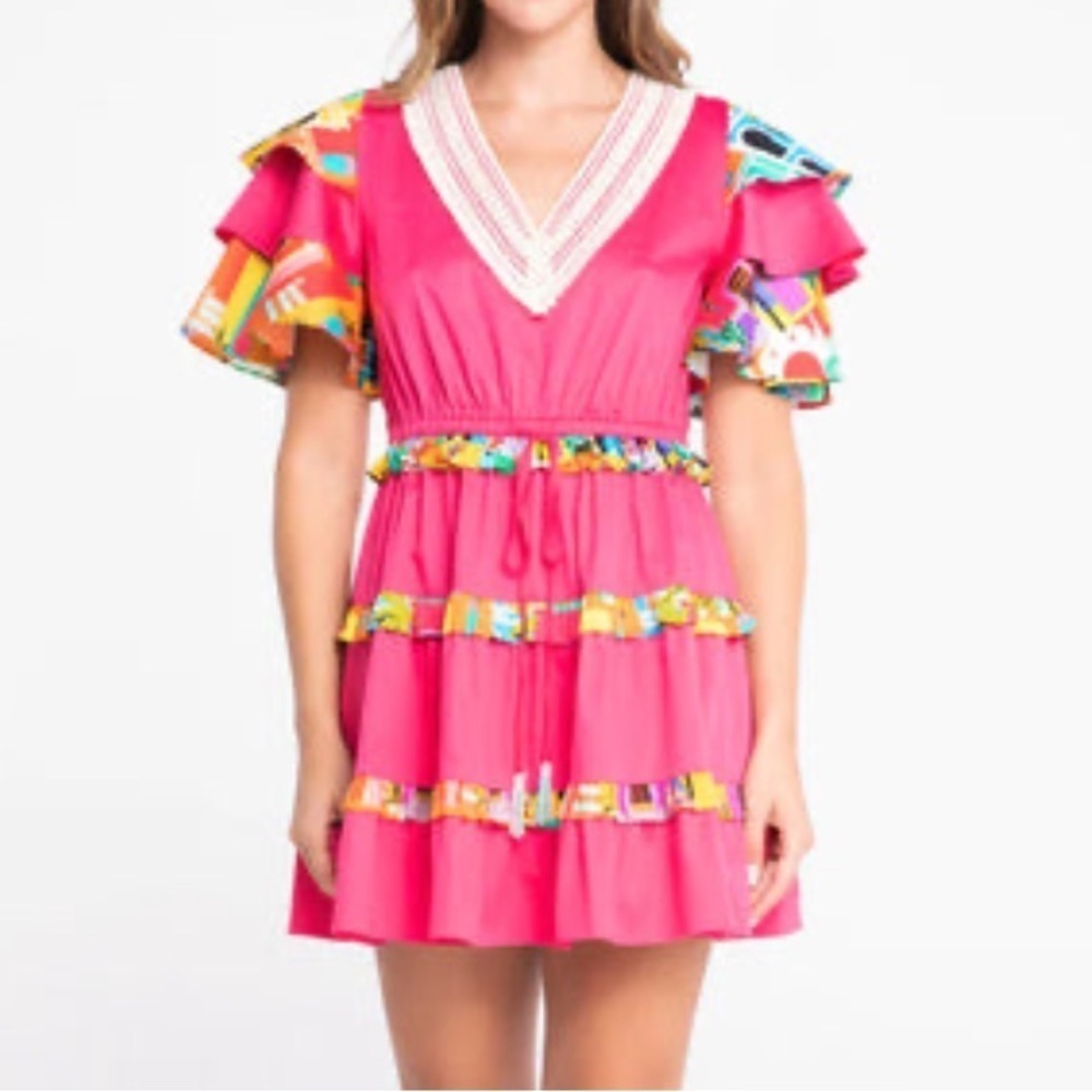 Alden Adair Tinsley Dress- Pinwheel.  Size small